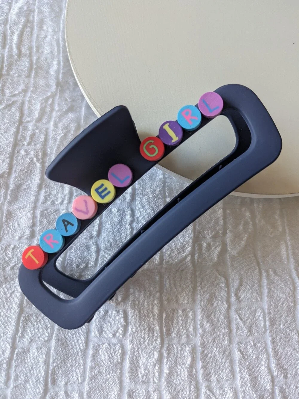 Travel Girl Hair Clip Claw Style Handcrafted | NWT